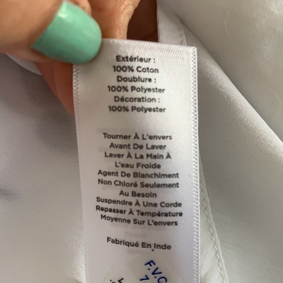Talbots Women’s White/Black Embroidered Floral-Border Midi Skirt Size 2 - Picture 13 of 16